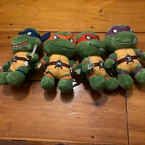 Set of 4, Teenage Mutant Ninja Turtle Plushes